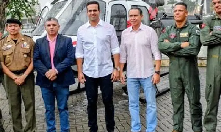 Governador Lucas Ribeiro entrega helicóptero Acauã 3 e reforça Segurança Pública em Campina Grande