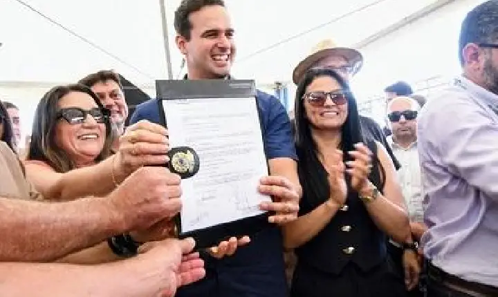 Governador Lucas Ribeiro entrega primeira etapa da Transparaíba em Sossego e reforça o abastecimento de água no Curimataú