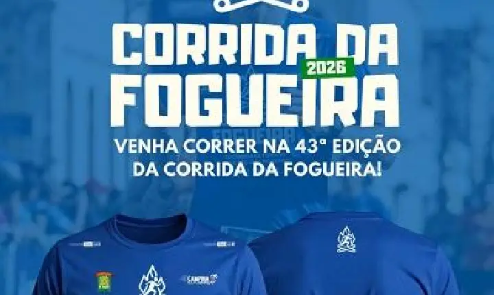 Kits para a Corrida da Fogueira serão entregues na sexta-feira e no sábado; evento acontece no domingo