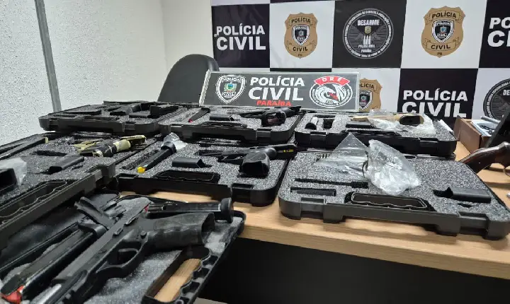 OPERAÇÃO SENHOR DAS ARMAS: Polícia Civil desarticula esquema de comércio irregular de armas de fogo e prende oito pessoas