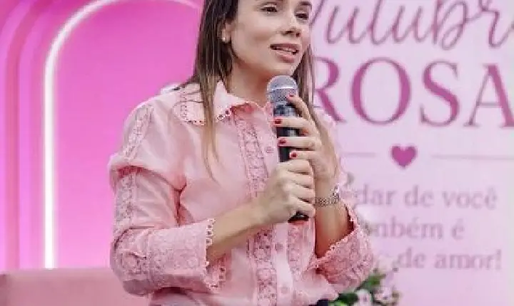 Primeira-dama Camila Mariz destaca prevenção e acolhimento em abertura do Outubro Rosa no Hospital de Trauma