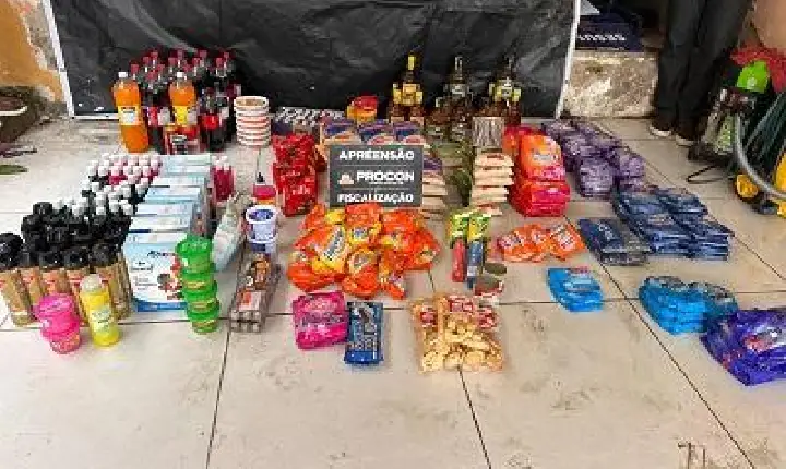 Procon-CG apreende 358 produtos impróprios para consumo durante “Operação Tiradentes”