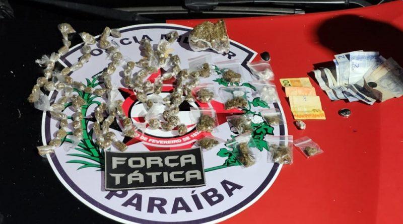 PM apreende drogas prontas para a venda em mais uma ação de combate ao tráfico na Capital
