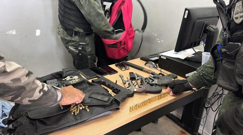 Polícia Militar frustra fuga de assaltantes de banco e prende seis criminosos em Campina Grande