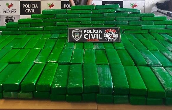 Polícia Civil prende prende homem e apreende 200 Kg de maconha no bairro do Valentina, em João Pessoa