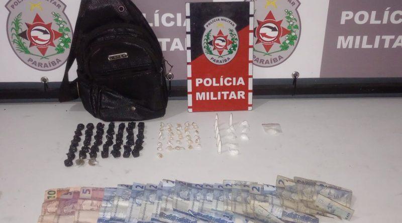 Polícia Militar apreende cocaína, crack e maconha durante reforço das ações na cidade de Sapé