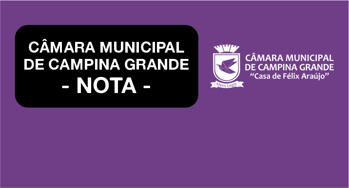 Câmara Municipal de Campina Grande – Nota