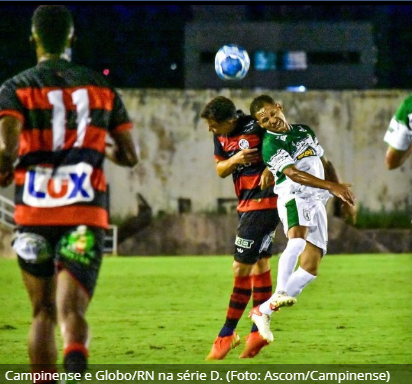 Campinense vence Globo-RN, mas está fora da classificação na Série D