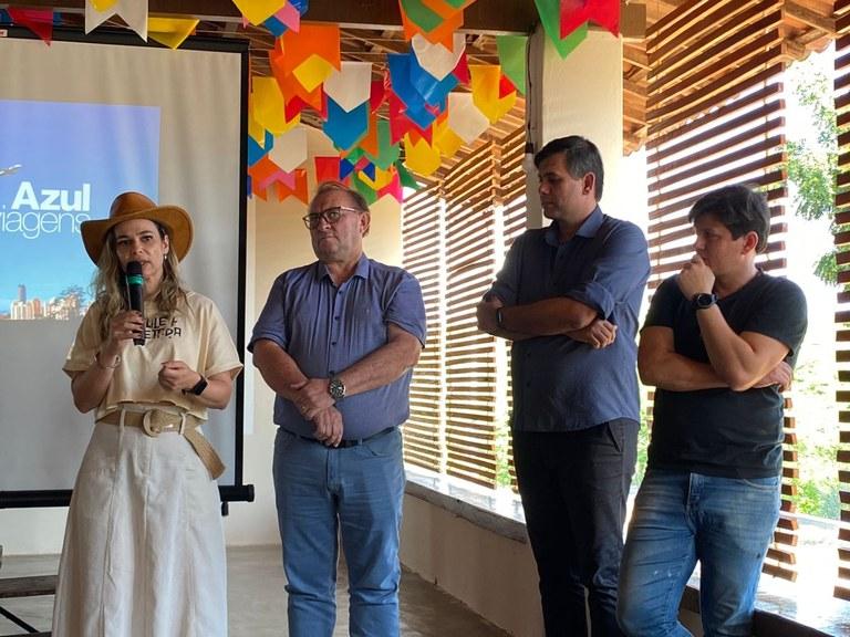 Governo do Estado e Azul Viagens preparam projeto piloto de roteiro para interiorização do Turismo