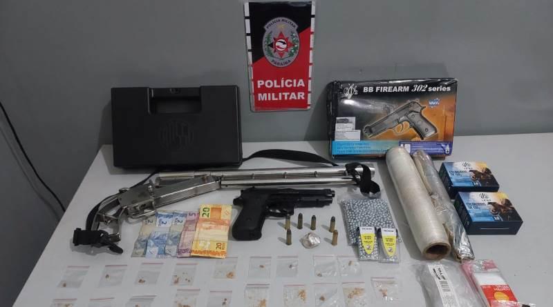 EM BAYEUX: Polícia Militar apreende adolescente e prende acusado com armas e drogas