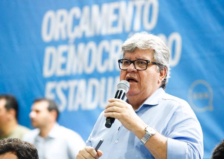 João Azevêdo encerra ciclo de audiências do Orçamento Democrático 2023 neste sábado em João Pessoa