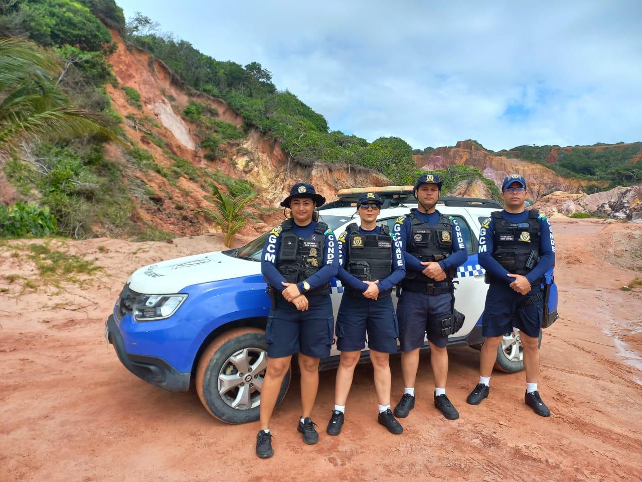 Patrulha do Turismo: Guarda Municipal de Conde intensifica ações de segurança em pontos turísticos do município