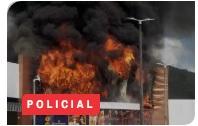Bombeiros controlam incêndio de grandes proporções que atingiu shopping em Guarabira, na Paraíba
