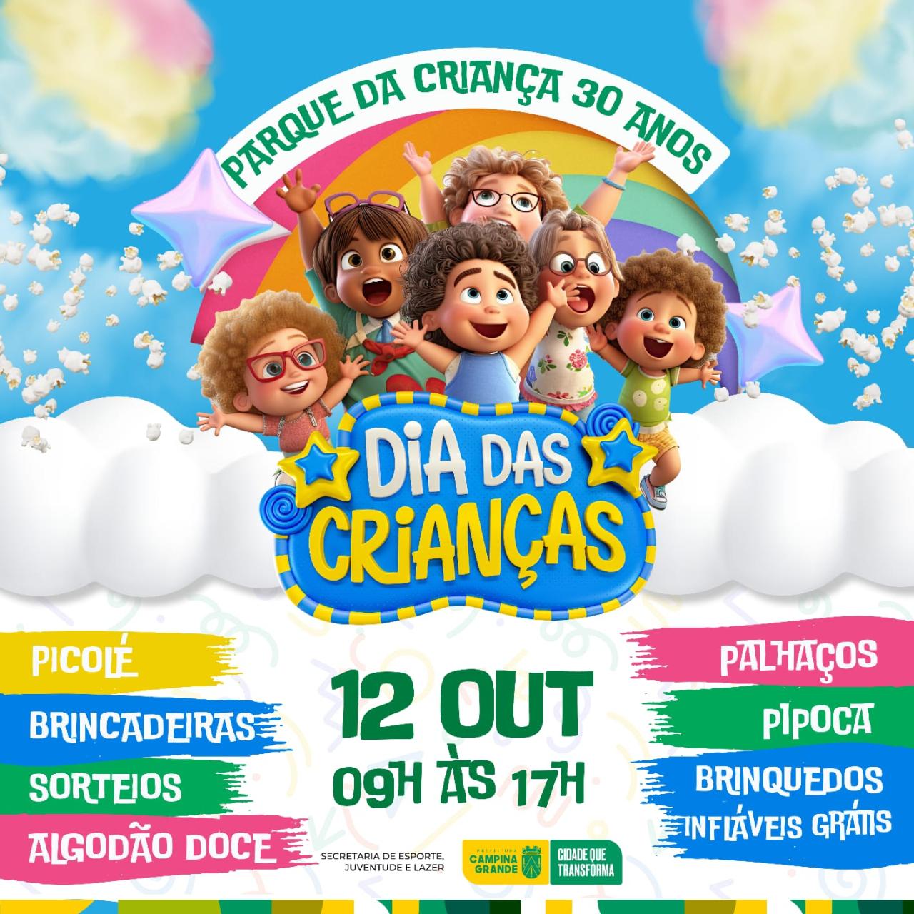 Dia das Crianças: Parque da Criança comemora 30 anos com tradicional festa no dia 12 de outubro