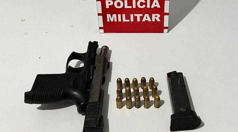 Polícia Militar apreende arma e prende acusado de roubo na cidade de Mamanguape