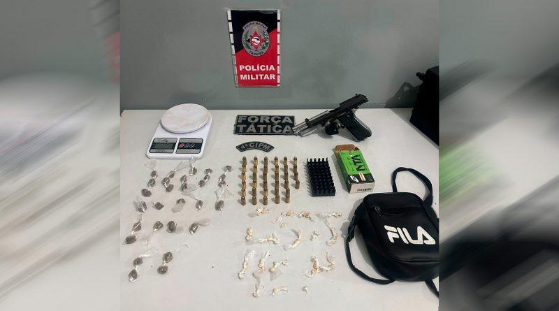 Polícia Militar desarticula ponto de venda de drogas e prende casal por tráfico em Bayeux