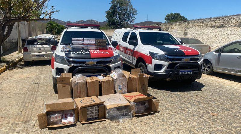 Polícia Militar intercepta carga de cigarros contrabandeados no Cariri