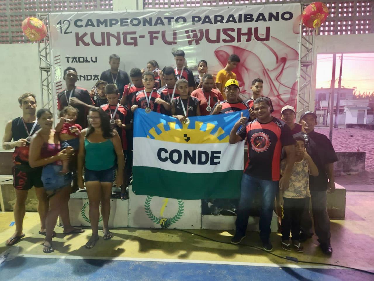 Atletas de Conde conquistam medalhas no Campeonato Paraibano de Kung Fu Wushu
