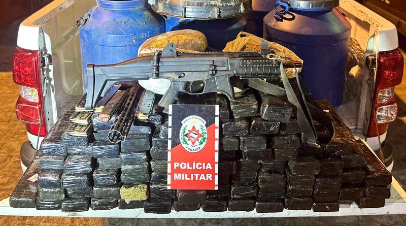 Grande carga de droga e armamento com alto poder de fogo é apreendido em Bayeux