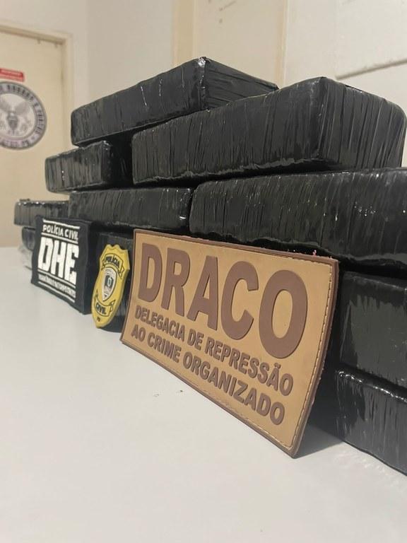 Polícia Civil prende suspeito de tráfico com 12 tabletes de maconha em Santa Luzia