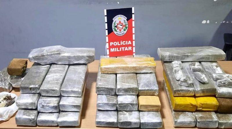 Trinta quilos de entorpecentes são apreendidos neste início de feriadão na Paraíba