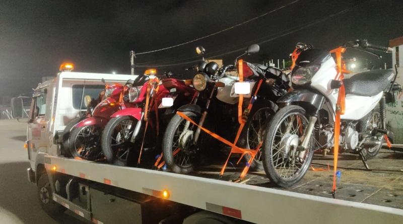 Ação conjunta combate “rolezinho” em Campina Grande e apreende mais de 10 motocicletas que infringiam Código de Trânsito