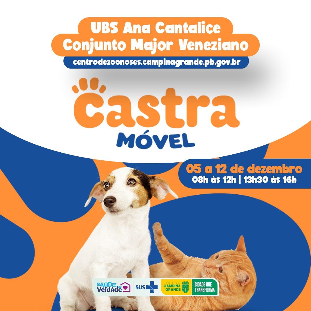 EM CAMPINA: Castramóvel inicia atendimentos no conjunto Major Veneziano