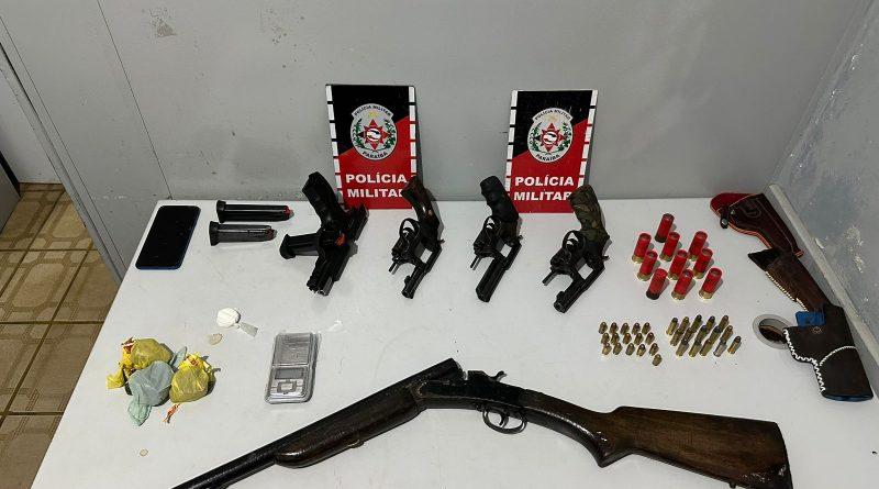 PM apreende cinco armas e prende integrante de grupo ligado ao tráfico de drogas em Mamanguape