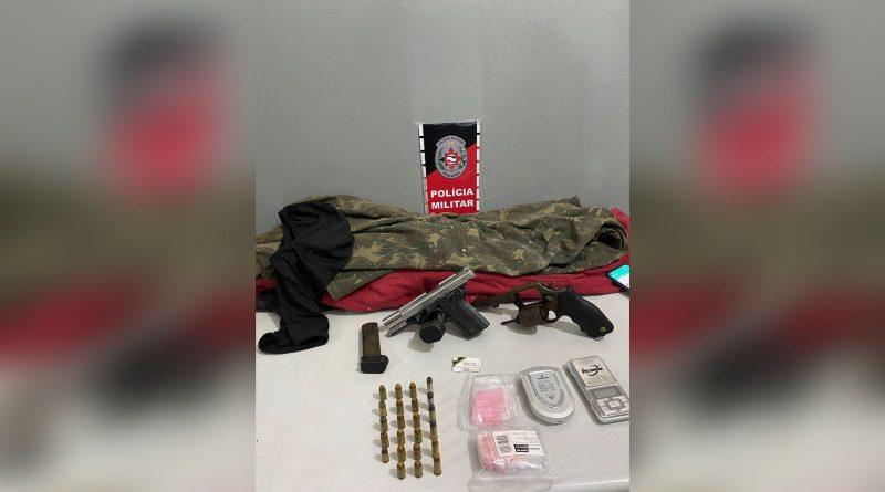 Polícia Militar apreende armas, drogas e colete balístico na região metropolitana de João Pessoa