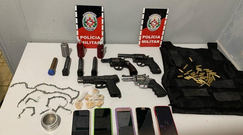 Polícia Militar apreende armas e granadas após troca de tiros com grupo criminoso em Rio Tinto