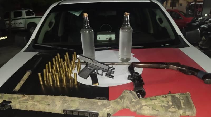 Polícia Militar apreende duas armas de fogo em Alagoinha