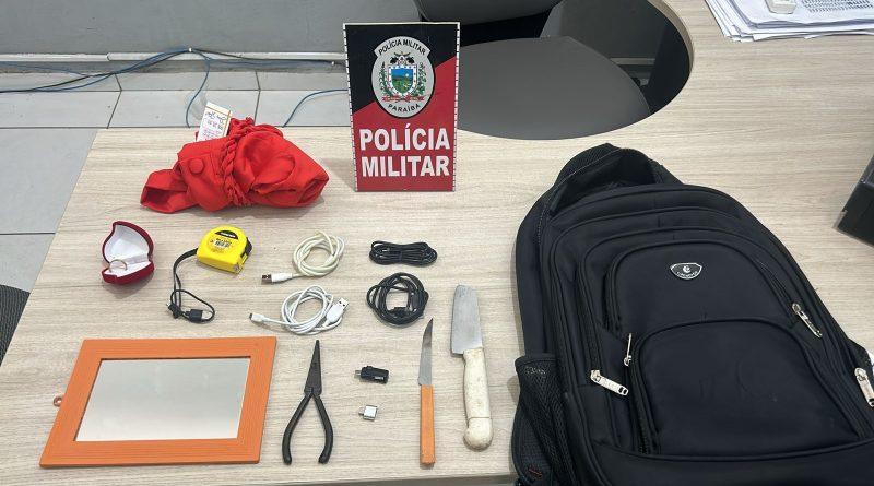 Polícia Militar prende dupla por assalto no mercado público da cidade de Sapé