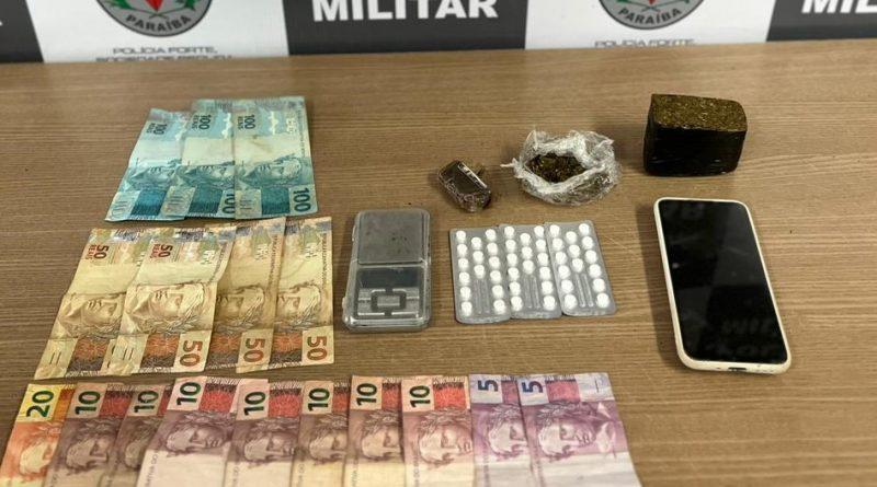 Polícia Militar prende suspeito de atuar no tráfico de drogas no bairro Ilha do Bispo, em JP