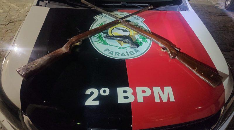 Procurado da justiça é preso com três armas de fogo em Campina Grande