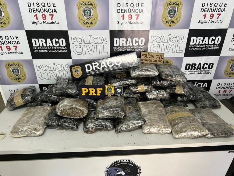 R$ 600 MIL: Polícias Civil e Rodoviária Federal apreendem 20 quilos de ‘supermaconha’ em Pocinhos