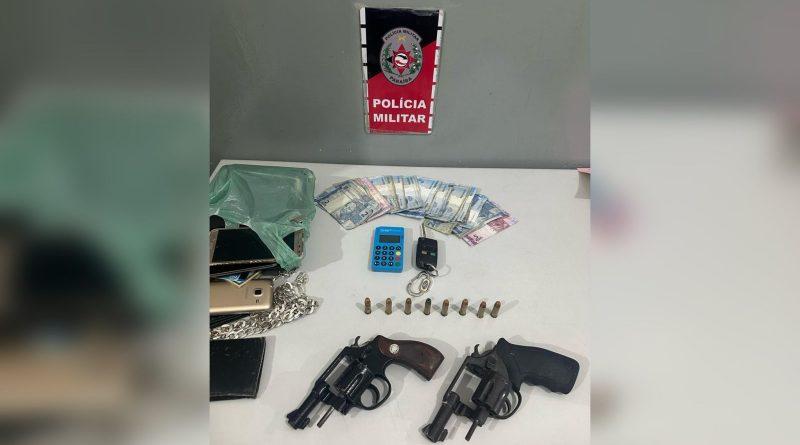 Polícia Militar prende dupla que praticava assaltos em Santa Rita