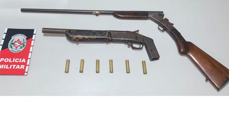 Polícia Militar apreende duas armas de fogo na zona rural de Brejo dos Santos