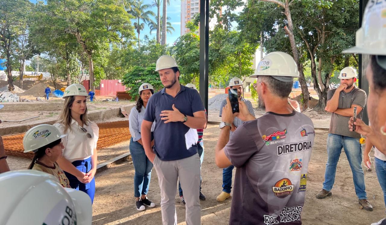 Prefeitura realiza visita às obras do Parque Evaldo Cruz e apresenta projeto a representantes da Associação das Quadrilhas Juninas