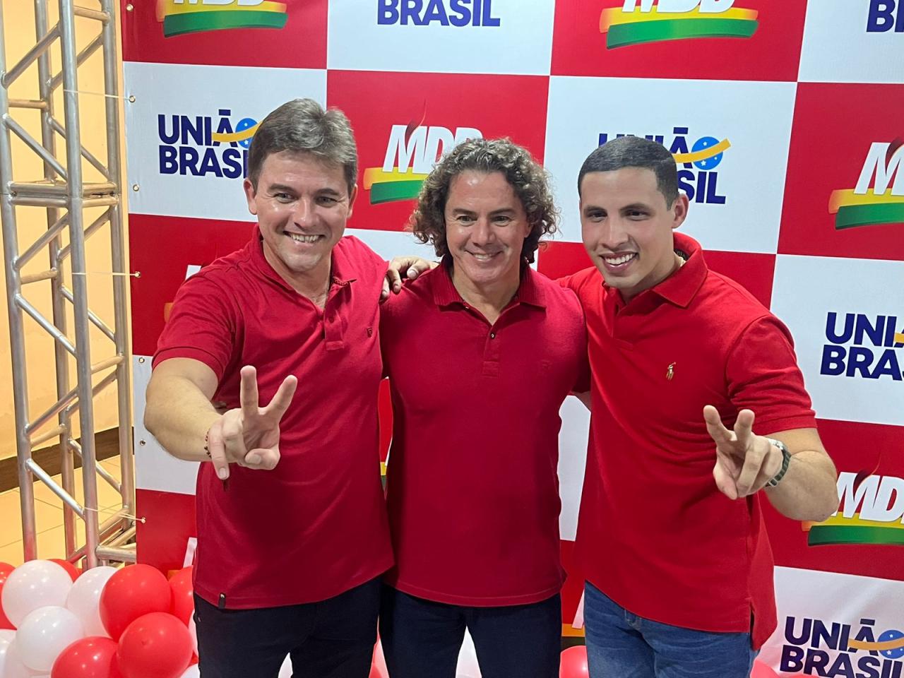 Veneziano participa do lançamento das pré-candidaturas a prefeito e vice de Santa Luzia na parceria MDB-União Brasil: “mudar e desenvolver a cidade”