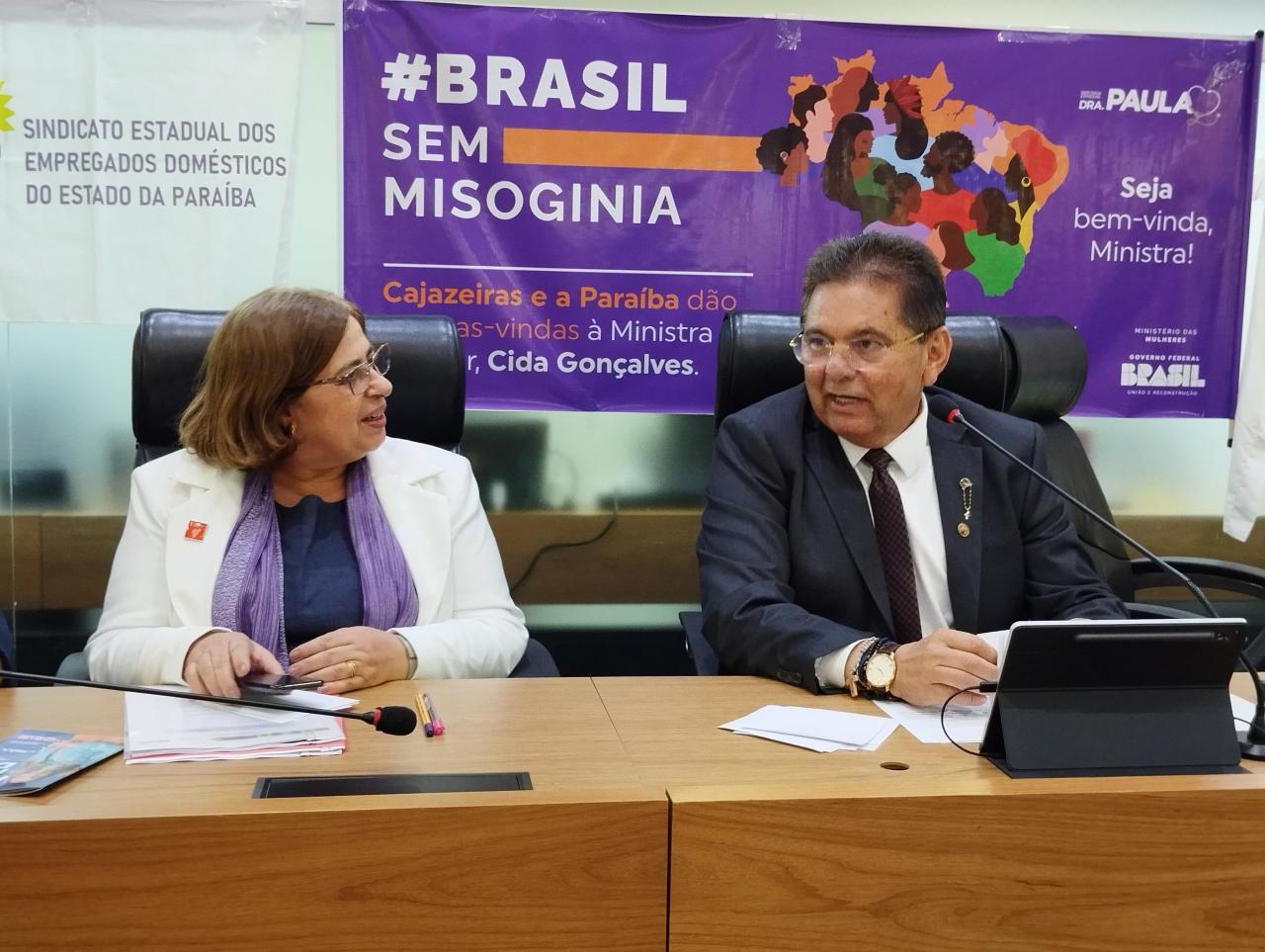 Com presença da ministra das Mulheres, ALPB lança Campanha Brasil Sem Misoginia na Paraíba