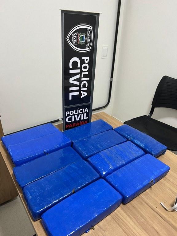 JOÃO PESSOA: Polícia Civil prende homem com quase 10 quilos de maconha