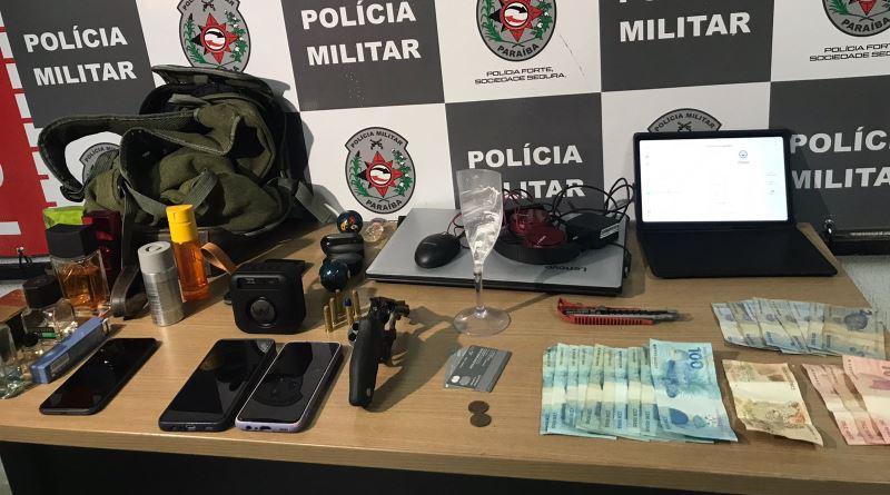 Polícia Militar frustra roubo à residência, desarticula trio acusado do crime, e apreende arma de fogo na capital