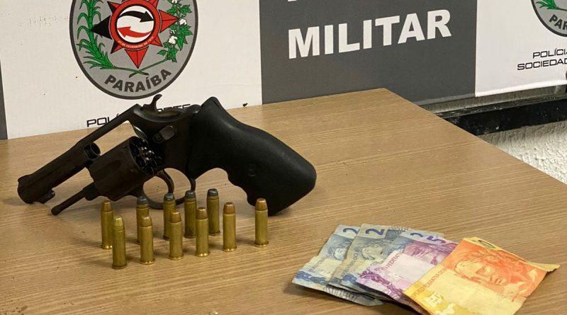 Polícia Militar Prende suspeito por porte ilegal de arma de fogo em Cabedelo