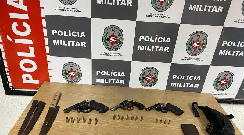Sete suspeitos são abordados e flagrados com armas no bairro de Gramame-JP