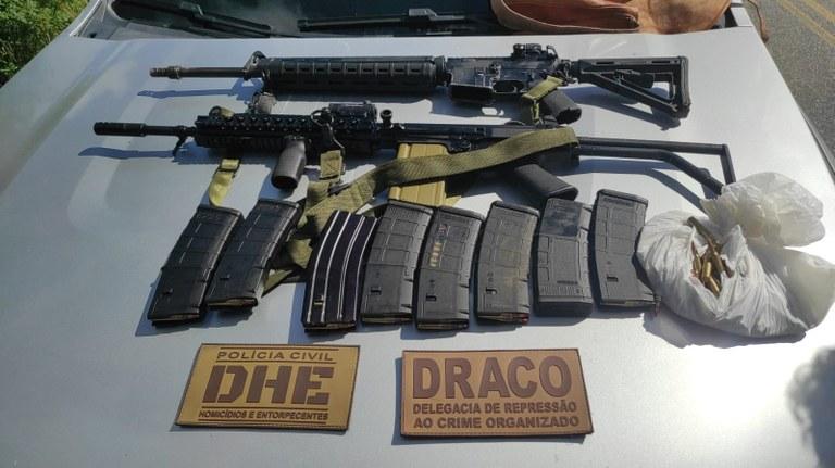 Operação conjunta frustra roubo a carro-forte e apreende dois fuzis no sertão da Paraíba