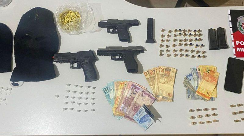 Operação cumpre mandado de prisão e apreende armas de fogo no litoral sul