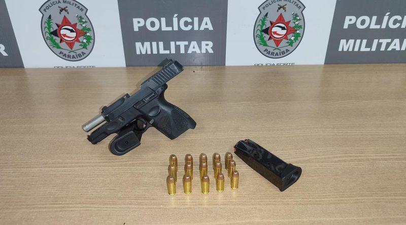 Polícia Militar prende suspeito por porte ilegal de arma de fogo em Cabedelo