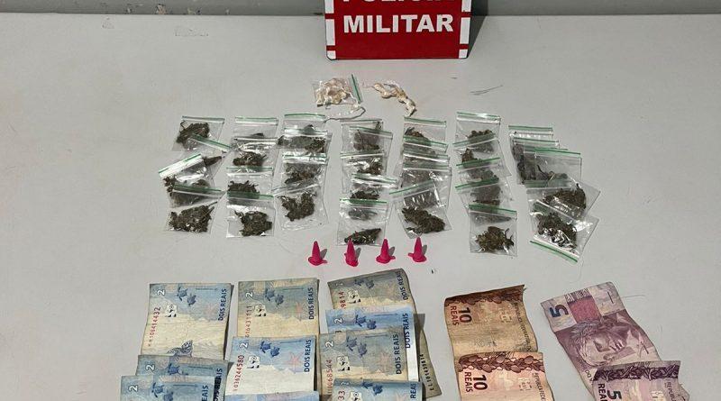 Suspeito de tráfico é preso com maconha, crack e cocaína no Litoral Norte da Paraíba