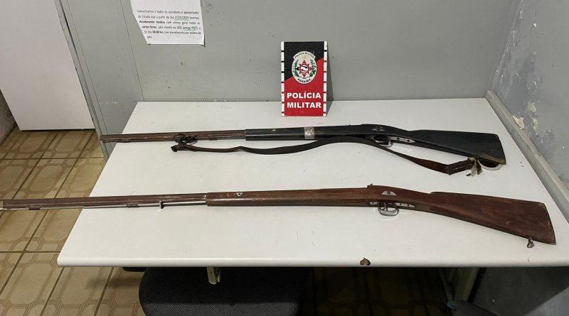 Ações da PM apreendem oito armas de fogo na Paraíba