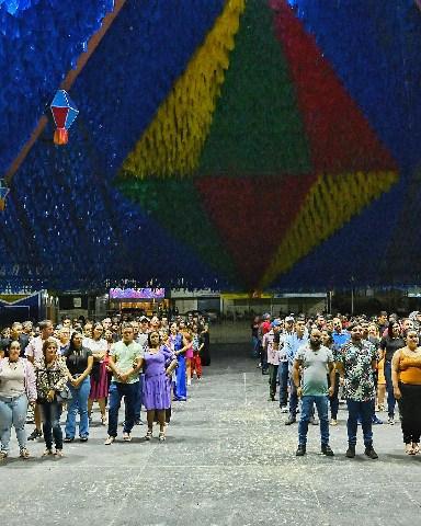 O Maior São João do Mundo: Pirâmide do Parque do Povo recebe 100 casais para ensaio geral do Casamento Coletivo
